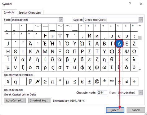 How to Type the Delta Symbol (Δ) in Word/Excel - Software Accountant