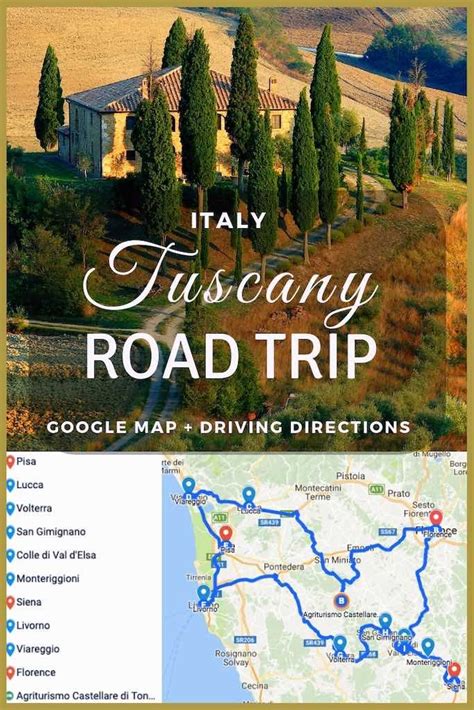 The Best Tuscany Road Trip Itinerary (Map & Tips 2024) | Tuscany italy ...