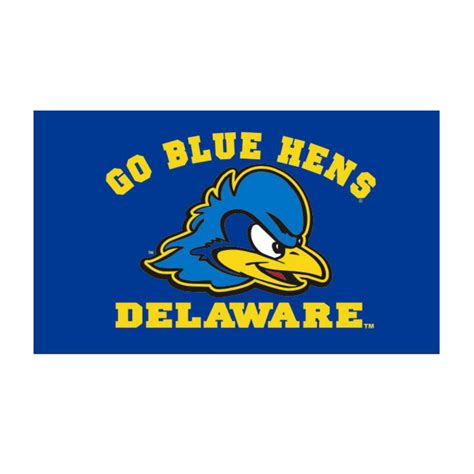 University of Delaware Go Blue Hens Flag – Royal – National 5 and 10