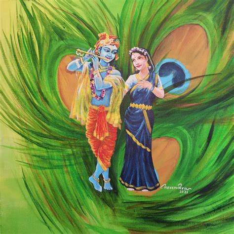 Original Painting – Radha Krishna - styleindiatoday.com