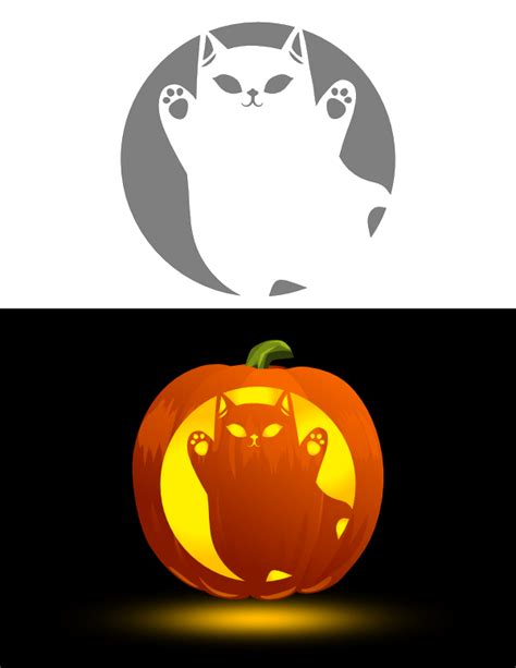 Ghost Pumpkin Carving Stencils