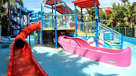 SPLASH PARK Kids Water Slides at North Star Resort - YouTube