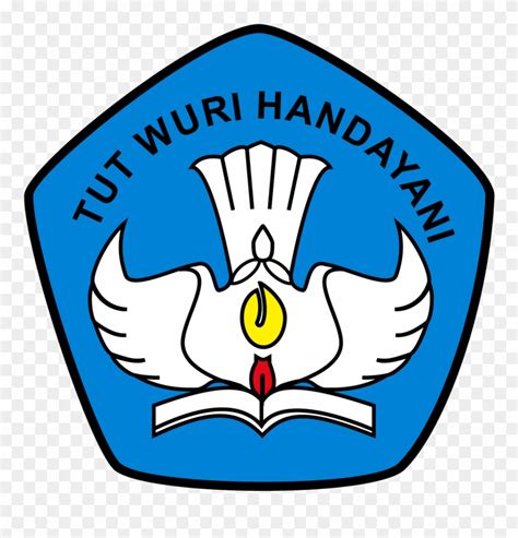 the logo for tut wuri handaann, with an open book on it