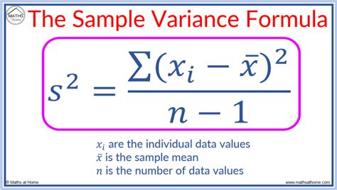 Sample Variance Formula