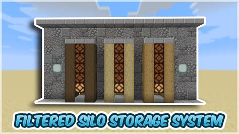 Filtered Silo Storage System - TUTORIAL - Redstone Creations - Redstone ...