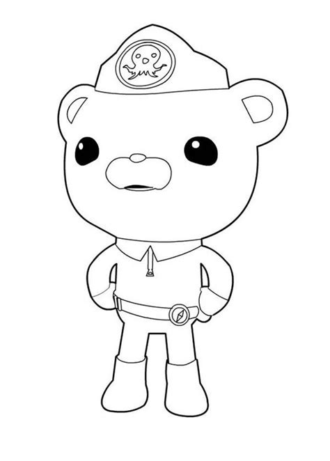 Captain Barnacles Standing In The Octonauts Coloring Page - Download ...