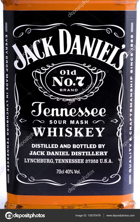 Jack Daniels Bottle Label