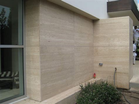 Exterior Cladding - Novana Travertine Marble - | Exterior tiles, Wall ...