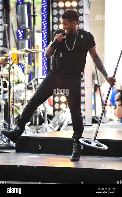 Usher on stage for NBC Today Show Concert with Usher, Rockefeller Plaza ...