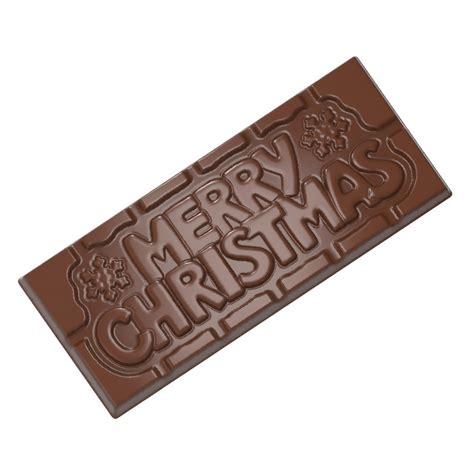 Bar Chocolate Mold - Merry Christmas