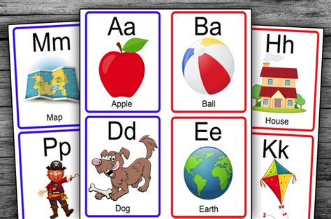 Free Printable English Alphabet Flashcards For Kids