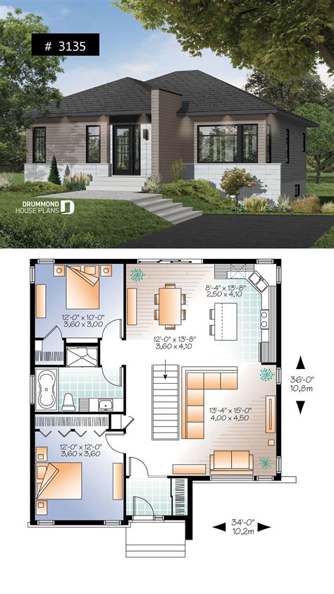 Small Modern Open Floor Plans - Characterized by clean lines and ...