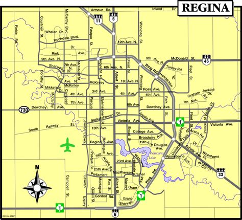 Regina Map - Regina SK Canada • mappery