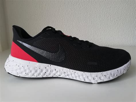 Nike Revolution 5 New Black Anthracite Red Running Shoes Size | Etsy