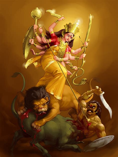 Durga by scorpy-roy on DeviantArt