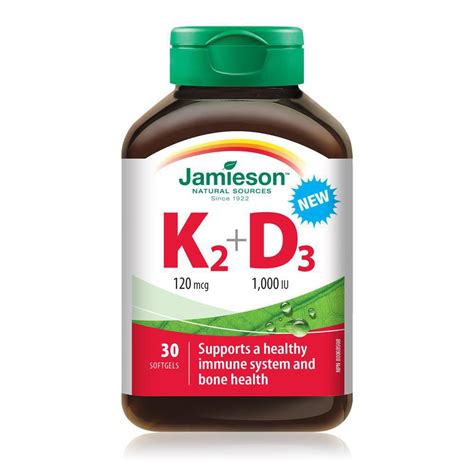 Jamieson Vitamin K2 120 Mcg + D3 1000 IU | Walmart Canada