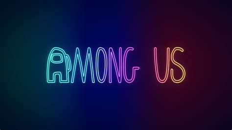 Among Us Wallpaper 4K, Neon, iOS Games, Android games