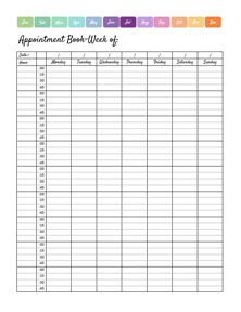 2023 Appointment Calendar Template - Free Printable Templates