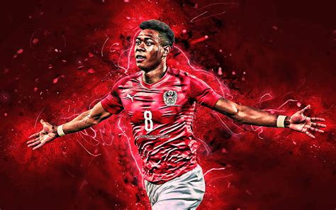 David Alaba, goal, Austria National Team, fan art, soccer, footballers ...