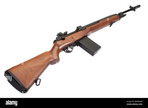 M14 rifle isolated Stock Photo - Alamy