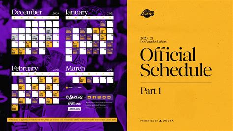 Lakers Game Schedule 2021