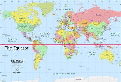 Map World Equator – Topographic Map of Usa with States