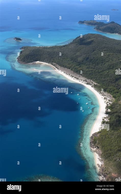 Aerial View of Whitehaven Beach Stock Photo - Alamy