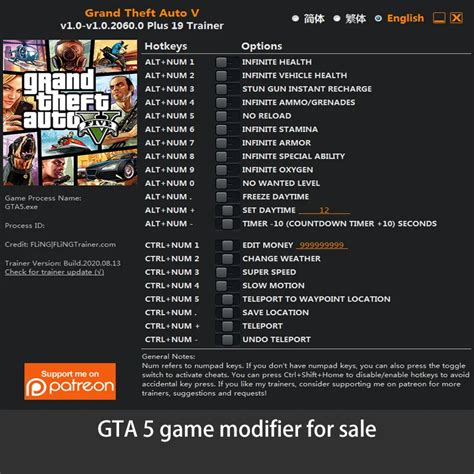 Gta 5 Cheats Pc,game Modifier,buy Gta 5 Game Aids In Low Price - Mobile ...