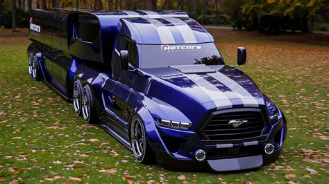 Our Digital Rendering Turns The Ford Mustang Into The Semi-Truck We ...