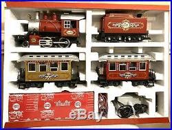 LGB Christmas Train Toy Model 72325 Complete Starter Set 4 Cars