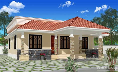 Beautiful single floor house with roof deck - Pinoy House Plans