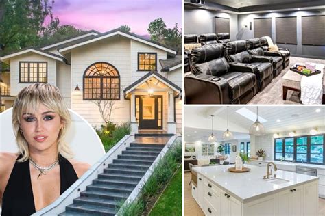 Inside Miley Cyrus’ new $4.95M Hidden Hills mansion with movie theatre ...