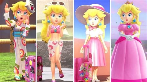 Princess Peach Super Mario Odyssey Outfits