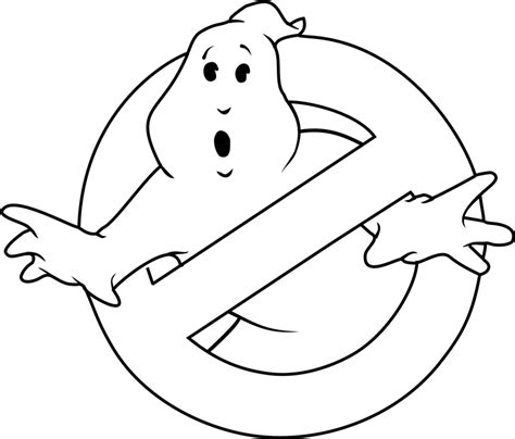 Logo Of Ghostbusters Coloring Page - Free Printable Coloring Pages for Kids