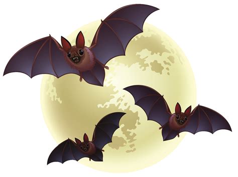 Creepy Halloween Moon with Bats PNG Clipart | Gallery Yopriceville ...