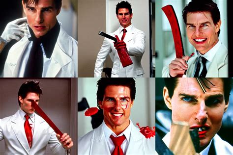 tom cruise as patrick bateman from american psycho | Stable Diffusion ...