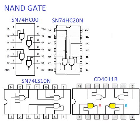 IC Digital Logic Gate 14-pin AND NAND OR XOR NOR HEX Inverter 5V 3.3V ...