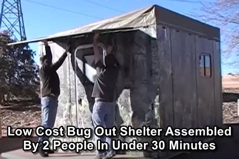 Low Cost Bug Out Shelter That Can Be Assembled By 2 People In Under 30 ...