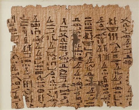 Papyrus inscribed with an account and a religious text | Middle Kingdom ...