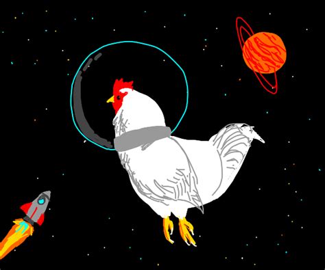 Space Chicken - Drawception