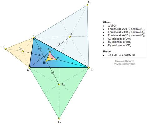 Math Education Honors Geometry Problem 1125: Triangle, Four Equilateral ...