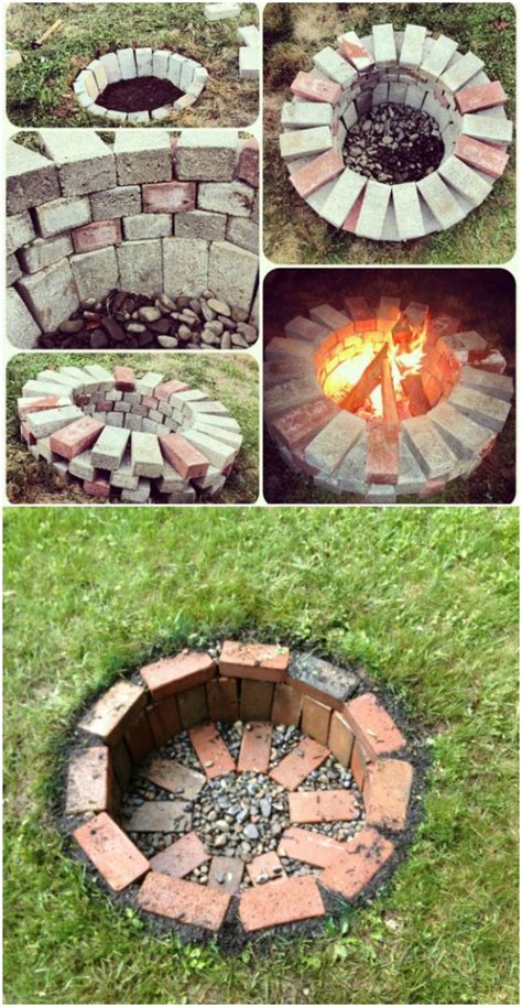 Diy Fire Pit Cheap Easy | Fire Pit Ideas