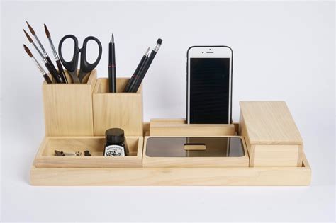 Wooden Desk Organizer Office Desk Accessory for Man New Job - Etsy ...