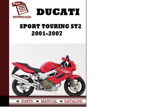 Ducati Sport touring ST2 parts manual (catalogue) 2001 2002 2003 2004 ...