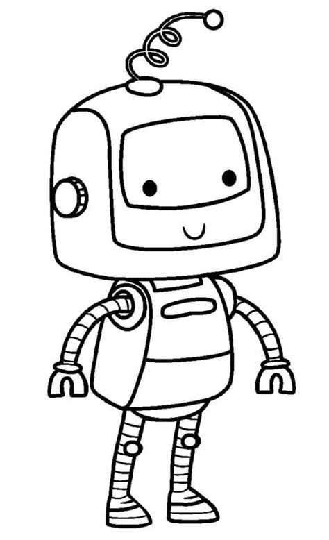 Dog Robot Coloring Page - Free Printable Coloring Pages for Kids