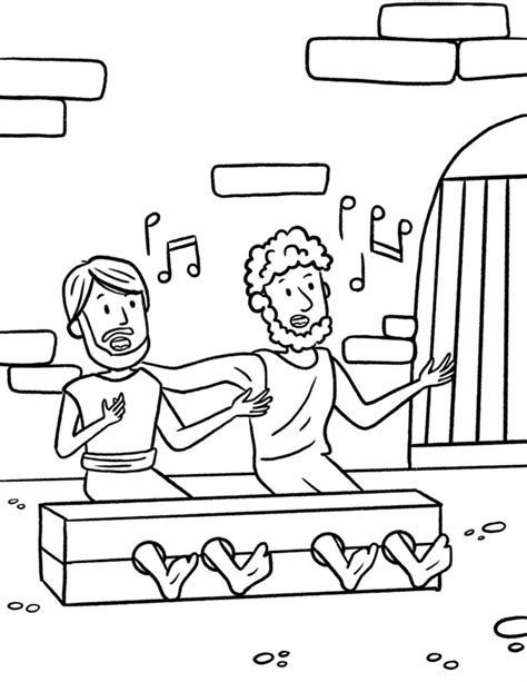 Paul In Prison Coloring Pages