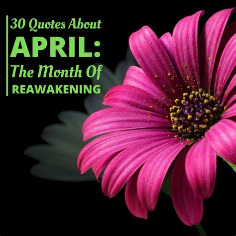 30 Quotes About April: Month of Re-Awakening | Holidappy