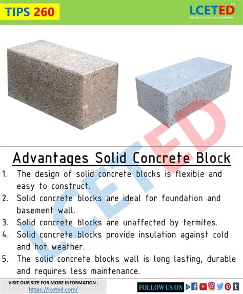 ADVANTAGES OF SOLID CONCRETE BLOCKS in 2020 | Concrete blocks, Civil ...