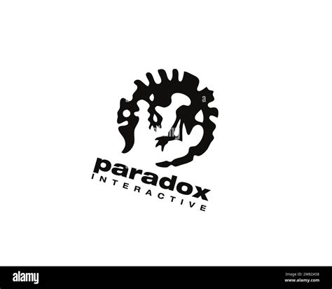 Paradox Interactive, rotated logo, white background B Stock Photo - Alamy