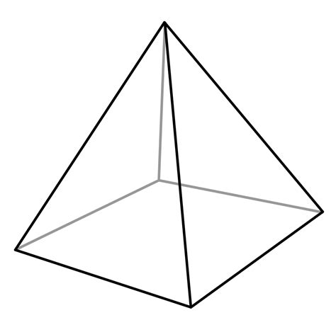 Square pyramid Shape Edge Triangle - pyramid png download - 1073*1024 ...